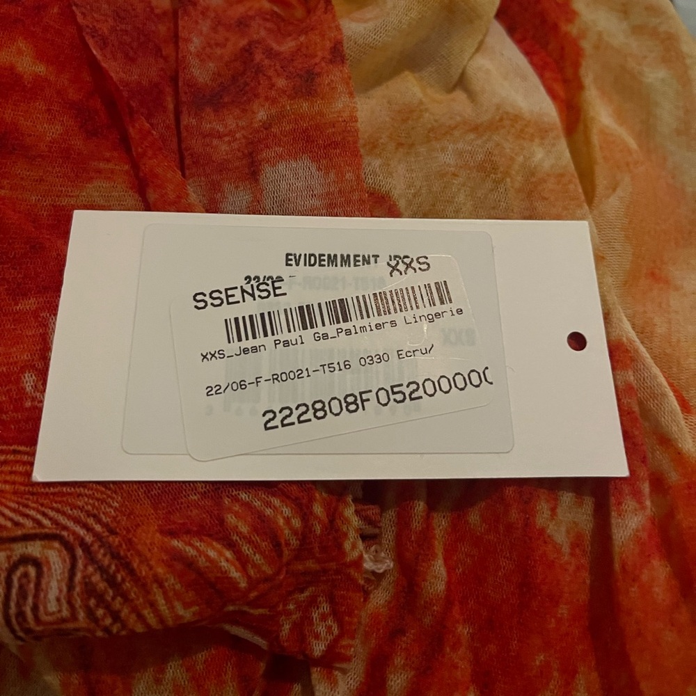 Jean Paul Gaultier Red Palm Tree Cover Up Mini Dress - Picture 5 of 6